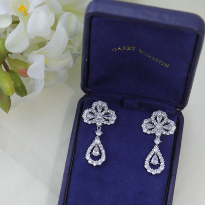 [Noble Aura jewelry]LOOP EARRINGS FULL MOTIF DIAMOND