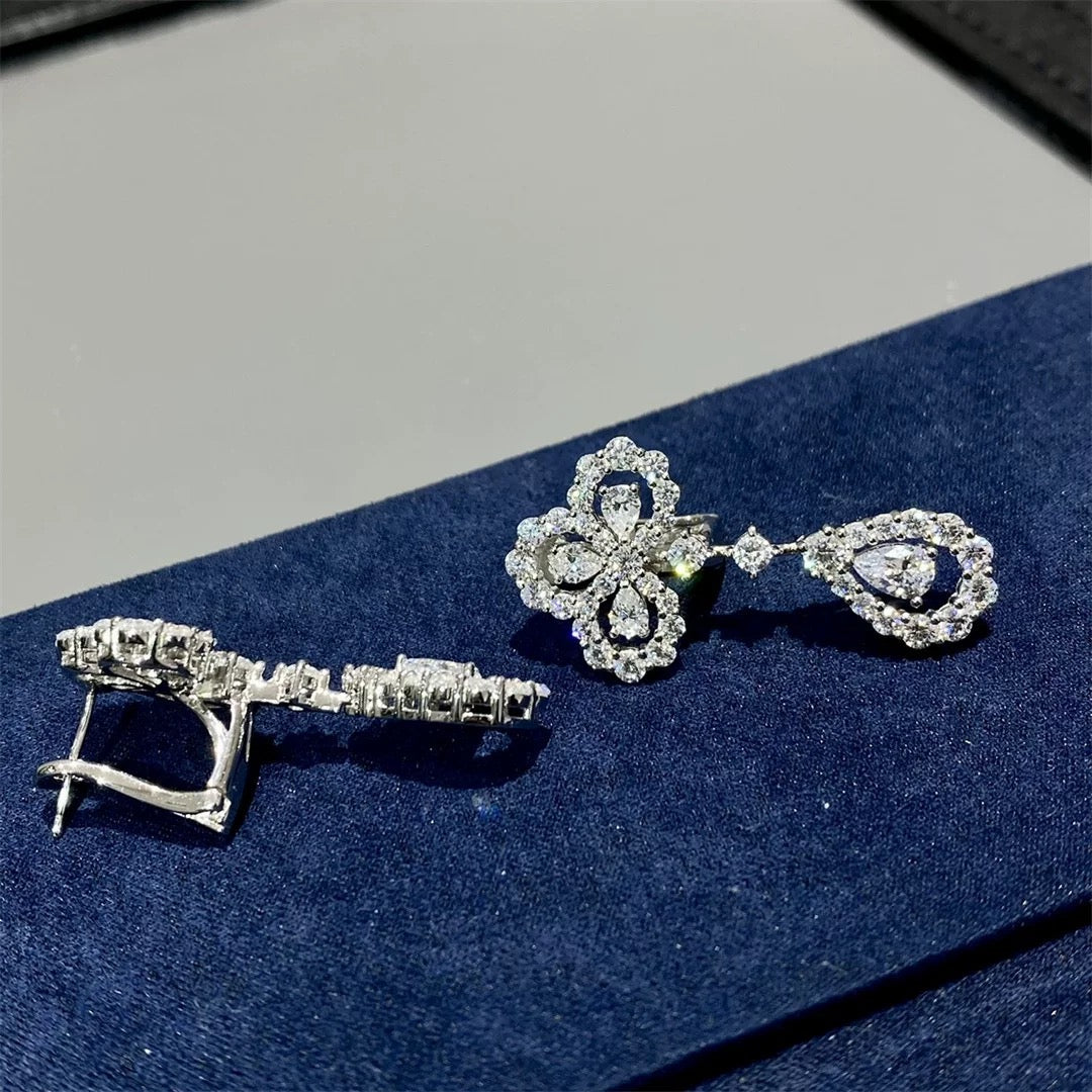 [Noble Aura jewelry]LOOP EARRINGS FULL MOTIF DIAMOND