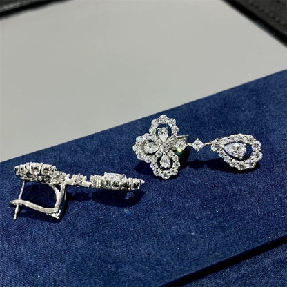 [Noble Aura jewelry]LOOP EARRINGS FULL MOTIF DIAMOND