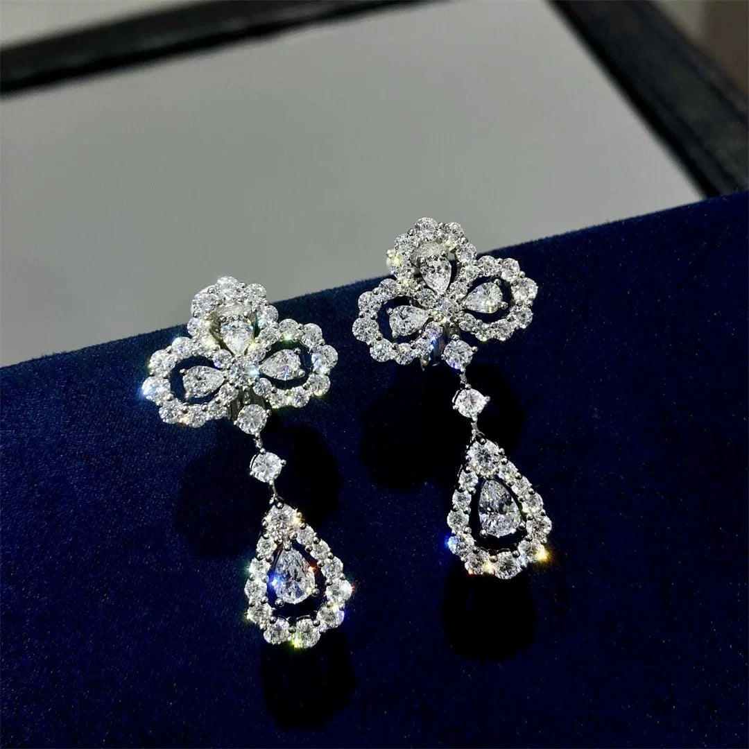 [Noble Aura jewelry]LOOP EARRINGS FULL MOTIF DIAMOND