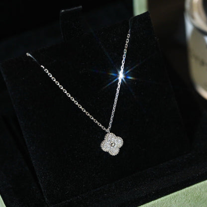[Noble Aura jewelry]CLOVER MINI 9.5MM PENDANT DIAMOND NECKLACE