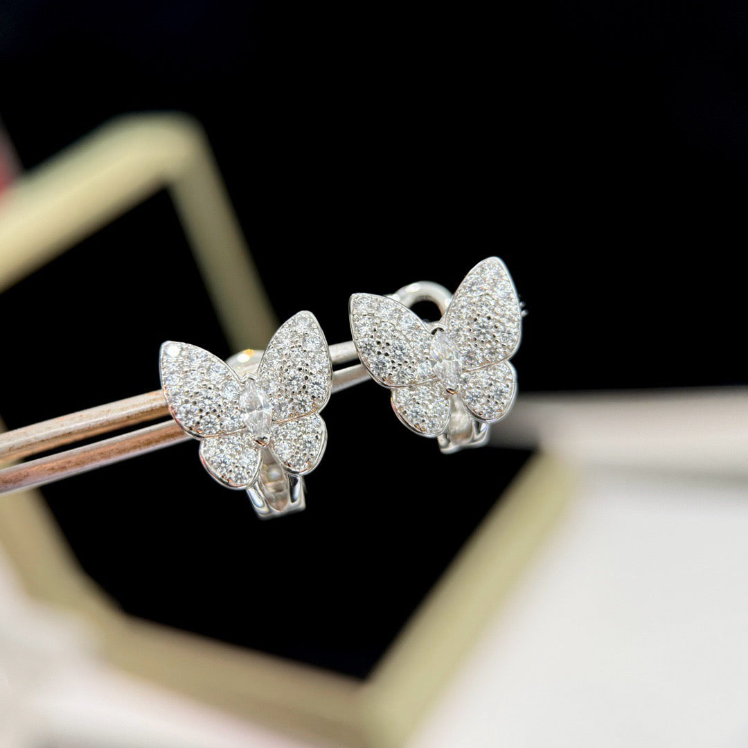 [Noble Aura jewelry]BUTTERFLY ALL DIAMOND EARRINGS