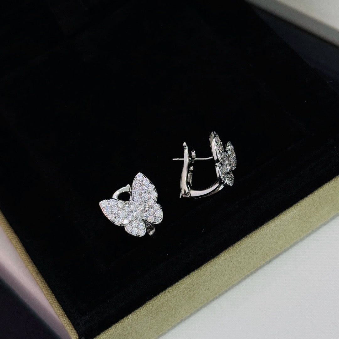 [Noble Aura jewelry]BUTTERFLY ALL DIAMOND EARRINGS