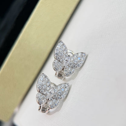[Noble Aura jewelry]BUTTERFLY ALL DIAMOND EARRINGS