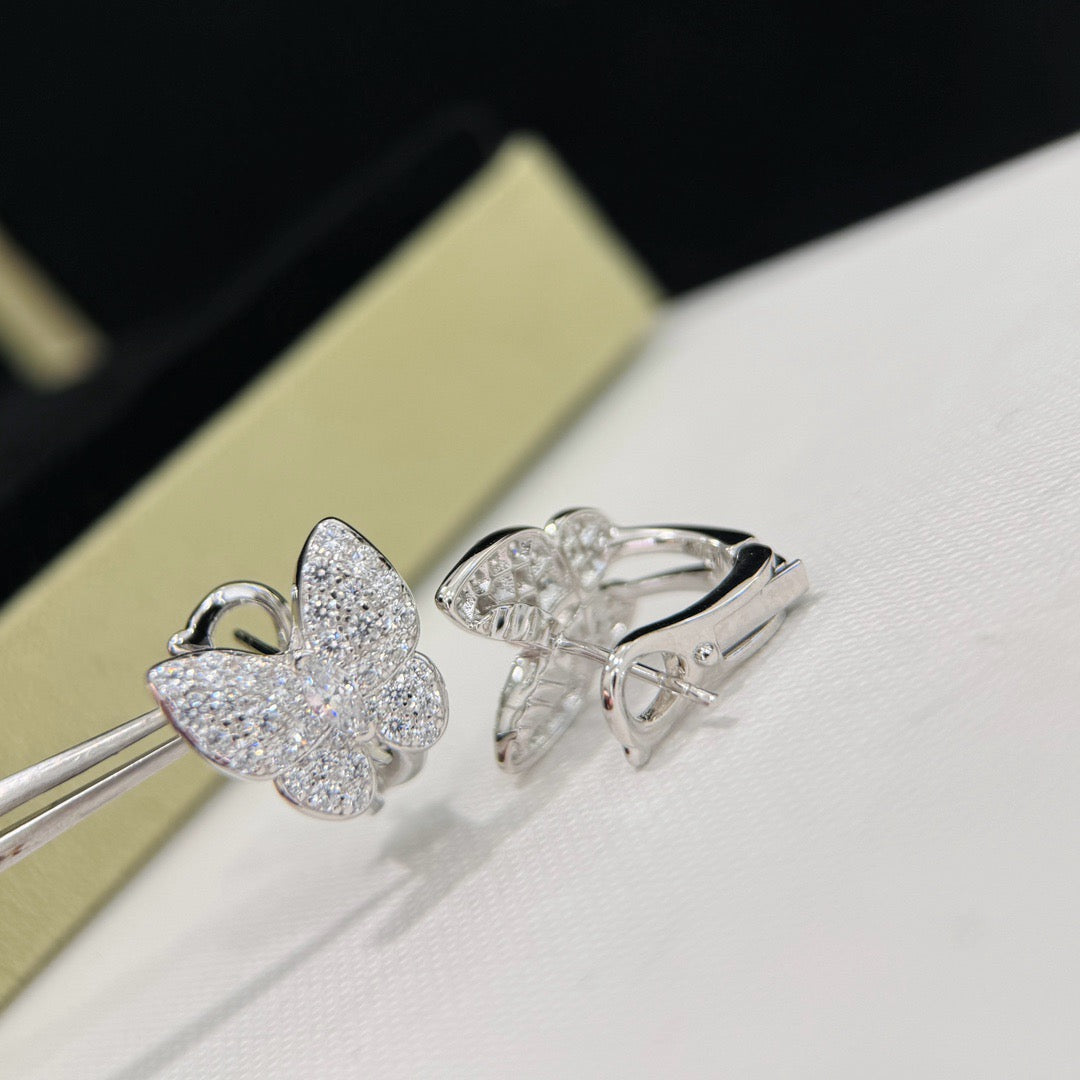 [Noble Aura jewelry]BUTTERFLY ALL DIAMOND EARRINGS