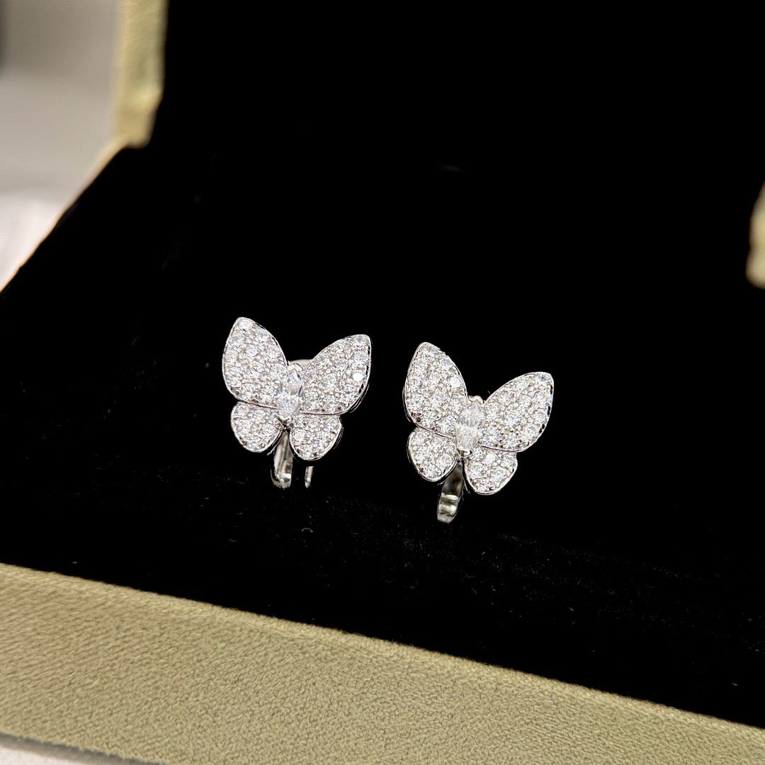 [Noble Aura jewelry]BUTTERFLY ALL DIAMOND EARRINGS