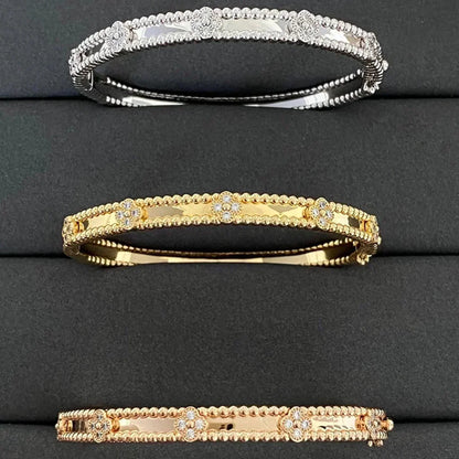 [Noble Aura jewelry]CLOVER BRACELET 4MM DIAMONDS