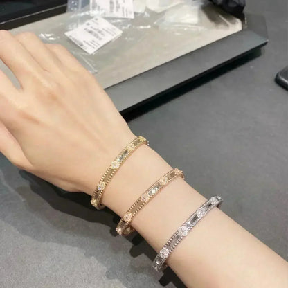 [Noble Aura jewelry]CLOVER BRACELET 4MM DIAMONDS