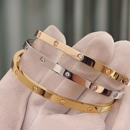 [Noble Aura jewelry]LOVE BRACELET 3.65MM 10 DIAMONDS