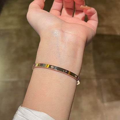 [Noble Aura jewelry]LOVE BRACELET 3.65MM 6 DIAMONDS