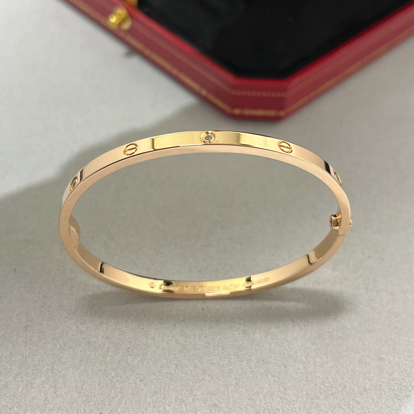 [Noble Aura jewelry]LOVE BRACELET 3.65MM 6 DIAMONDS