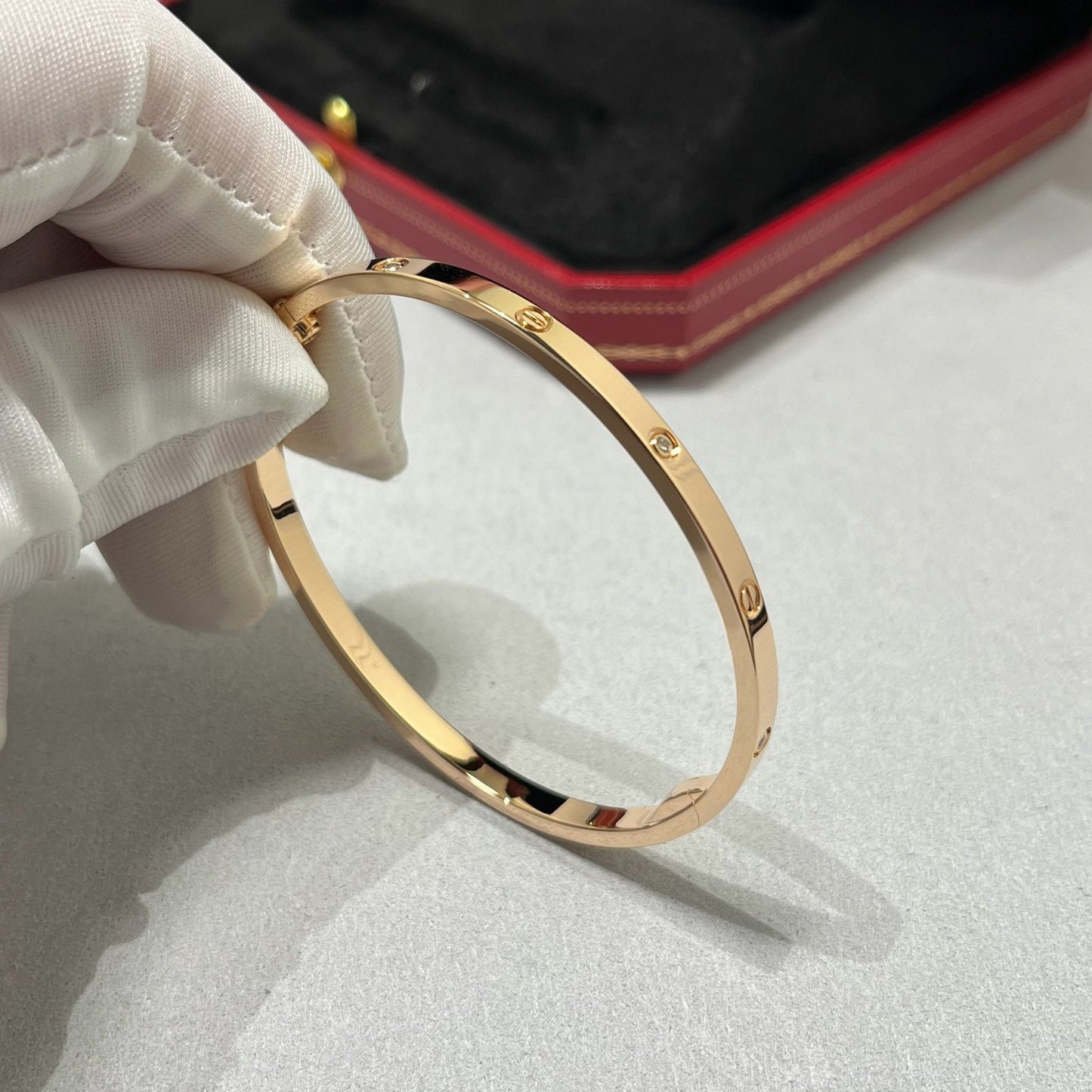 [Noble Aura jewelry]LOVE BRACELET 3.65MM 6 DIAMONDS