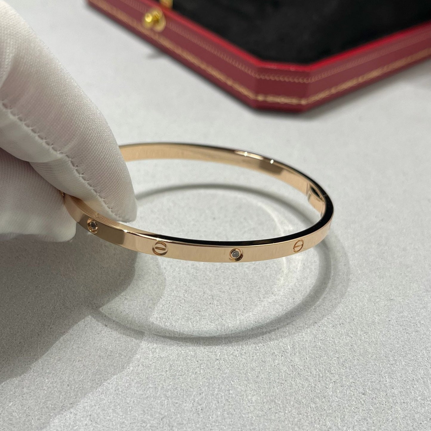 [Noble Aura jewelry]LOVE BRACELET 3.65MM 6 DIAMONDS