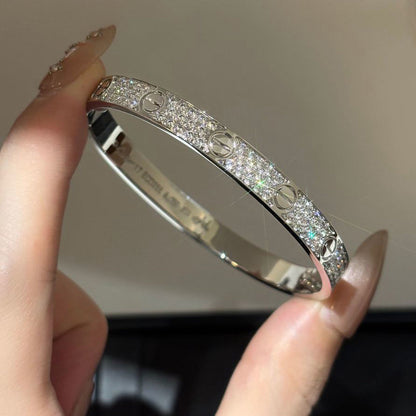 [Noble Aura jewelry]LOVE BRACELET 6.1MM DIAMOND-PAVED