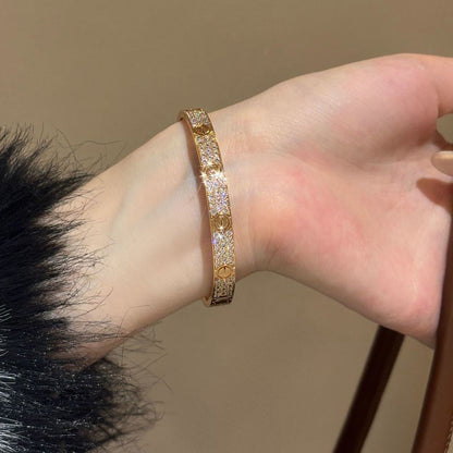 [Noble Aura jewelry]LOVE BRACELET 6.1MM DIAMOND-PAVED