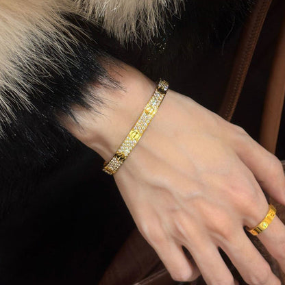 [Noble Aura jewelry]LOVE BRACELET 6.1MM DIAMOND-PAVED
