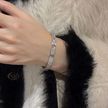 [Noble Aura jewelry]LOVE BRACELET 6.1MM DIAMOND-PAVED