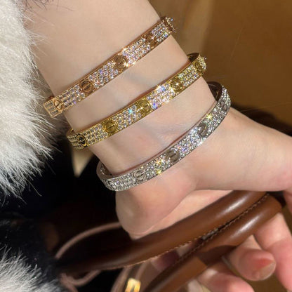 [Noble Aura jewelry]LOVE BRACELET 6.1MM DIAMOND-PAVED
