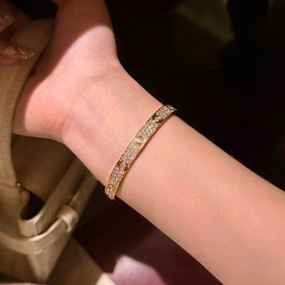 [Noble Aura jewelry]LOVE BRACELET 6.1MM DIAMOND-PAVED 10 BIG DIAMONDS