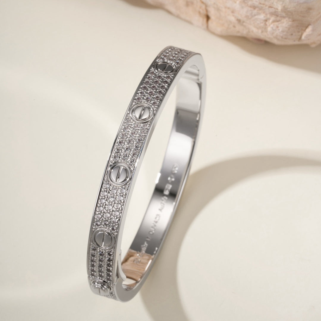 [Noble Aura jewelry]LOVE BRACELET 6.1MM DIAMOND-PAVED