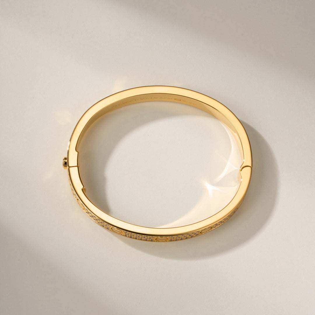 [Noble Aura jewelry]LOVE BRACELET 6.1MM DIAMOND-PAVED