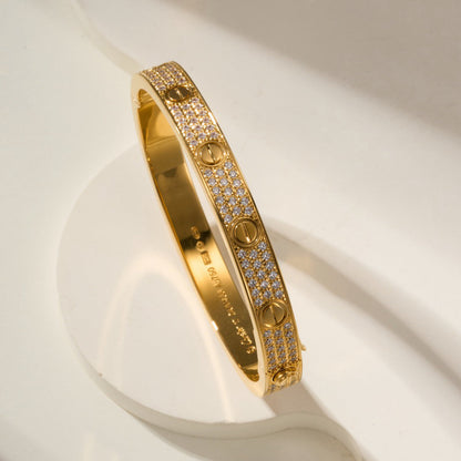 [Noble Aura jewelry]LOVE BRACELET 6.1MM DIAMOND-PAVED