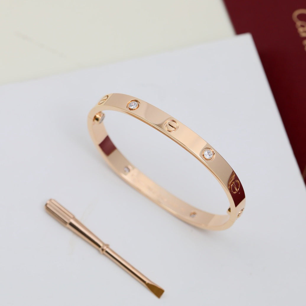 [Noble Aura jewelry]LOVE BRACELET 6.1MM 4 DIAMONDS