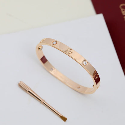 [Noble Aura jewelry]LOVE BRACELET 6.1MM 4 DIAMONDS
