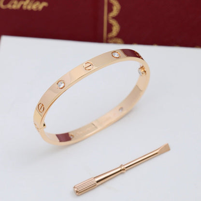 [Noble Aura jewelry]LOVE BRACELET 6.1MM 4 DIAMONDS