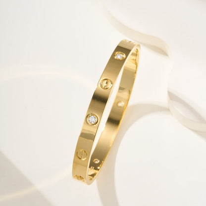 [Noble Aura jewelry]LOVE BRACELET 6.1MM 4 DIAMONDS