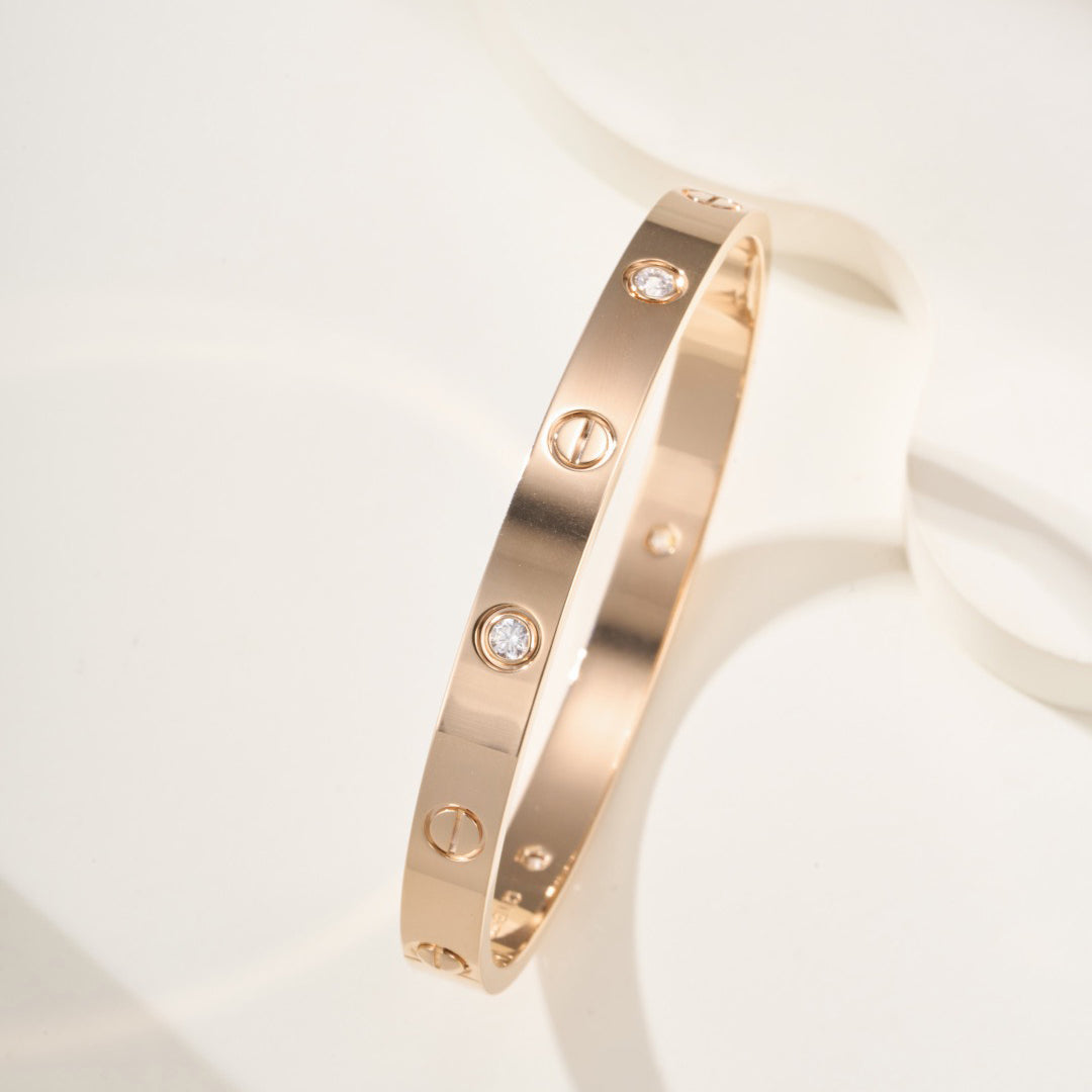 [Noble Aura jewelry]LOVE BRACELET 6.1MM 4 DIAMONDS