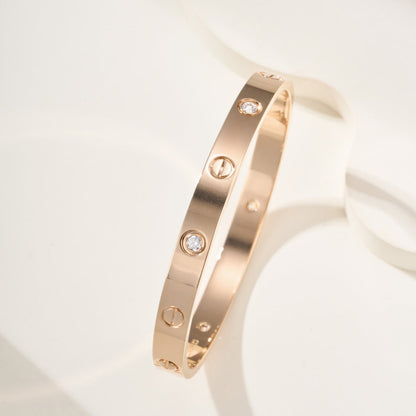 [Noble Aura jewelry]LOVE BRACELET 6.1MM 4 DIAMONDS