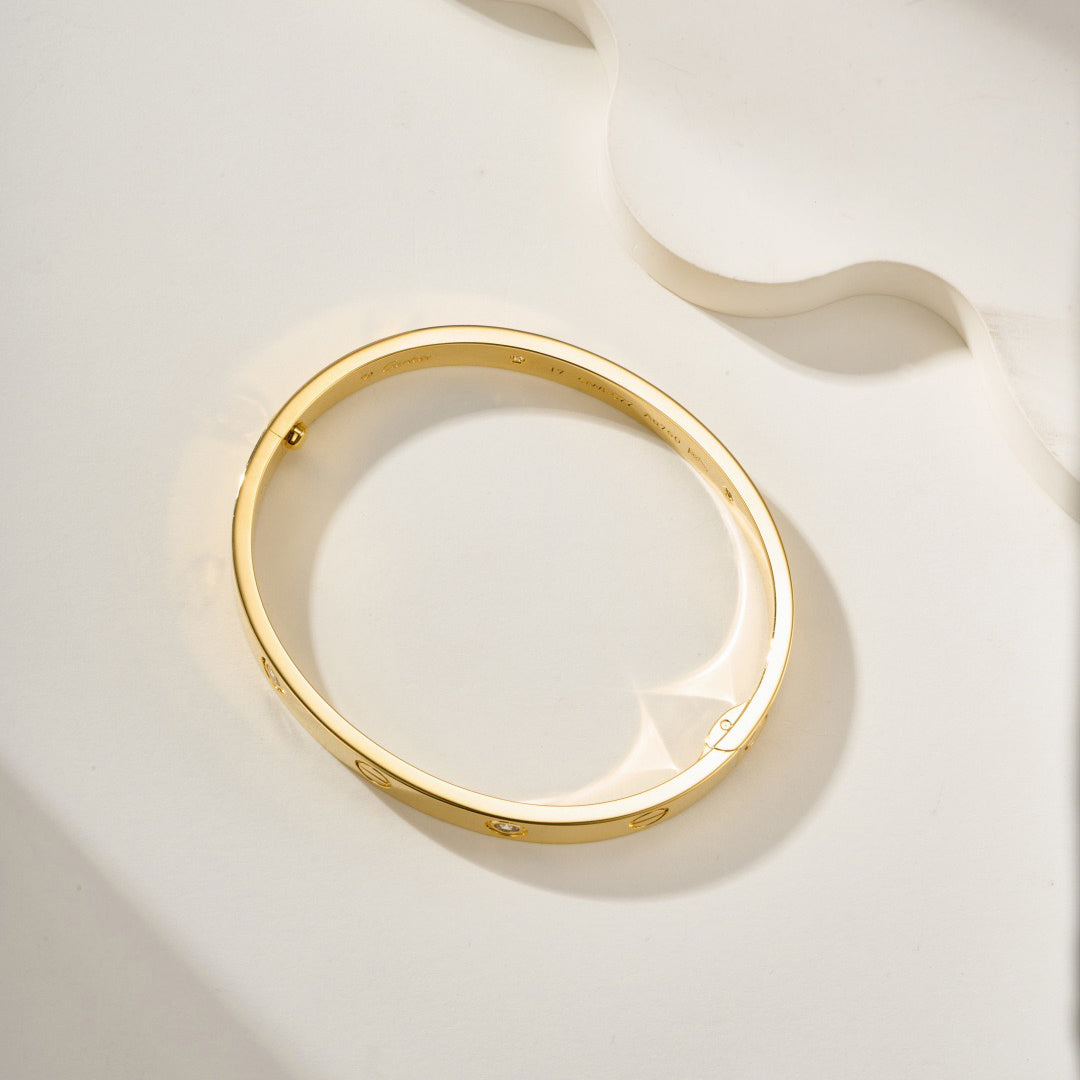 [Noble Aura jewelry]LOVE BRACELET 6.1MM 4 DIAMONDS