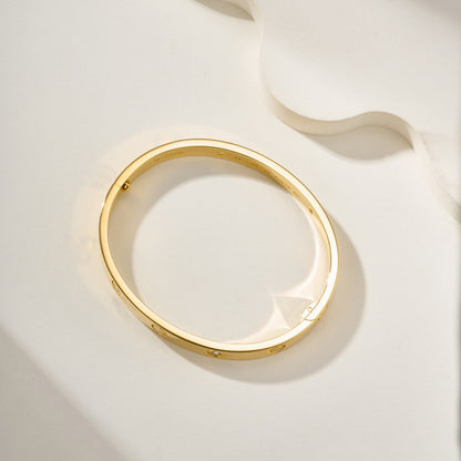 [Noble Aura jewelry]LOVE BRACELET 6.1MM 4 DIAMONDS