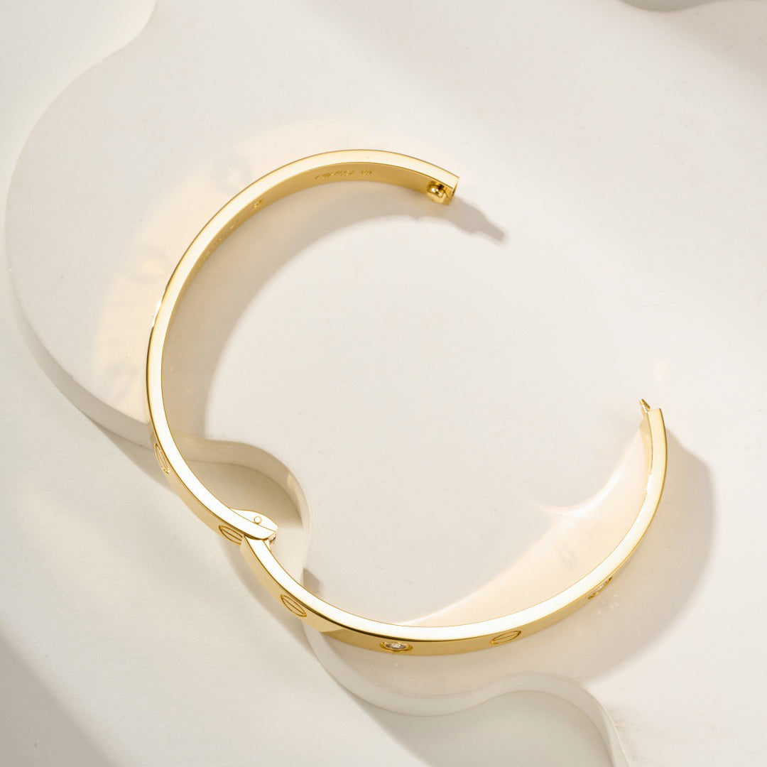 [Noble Aura jewelry]LOVE BRACELET 6.1MM 4 DIAMONDS