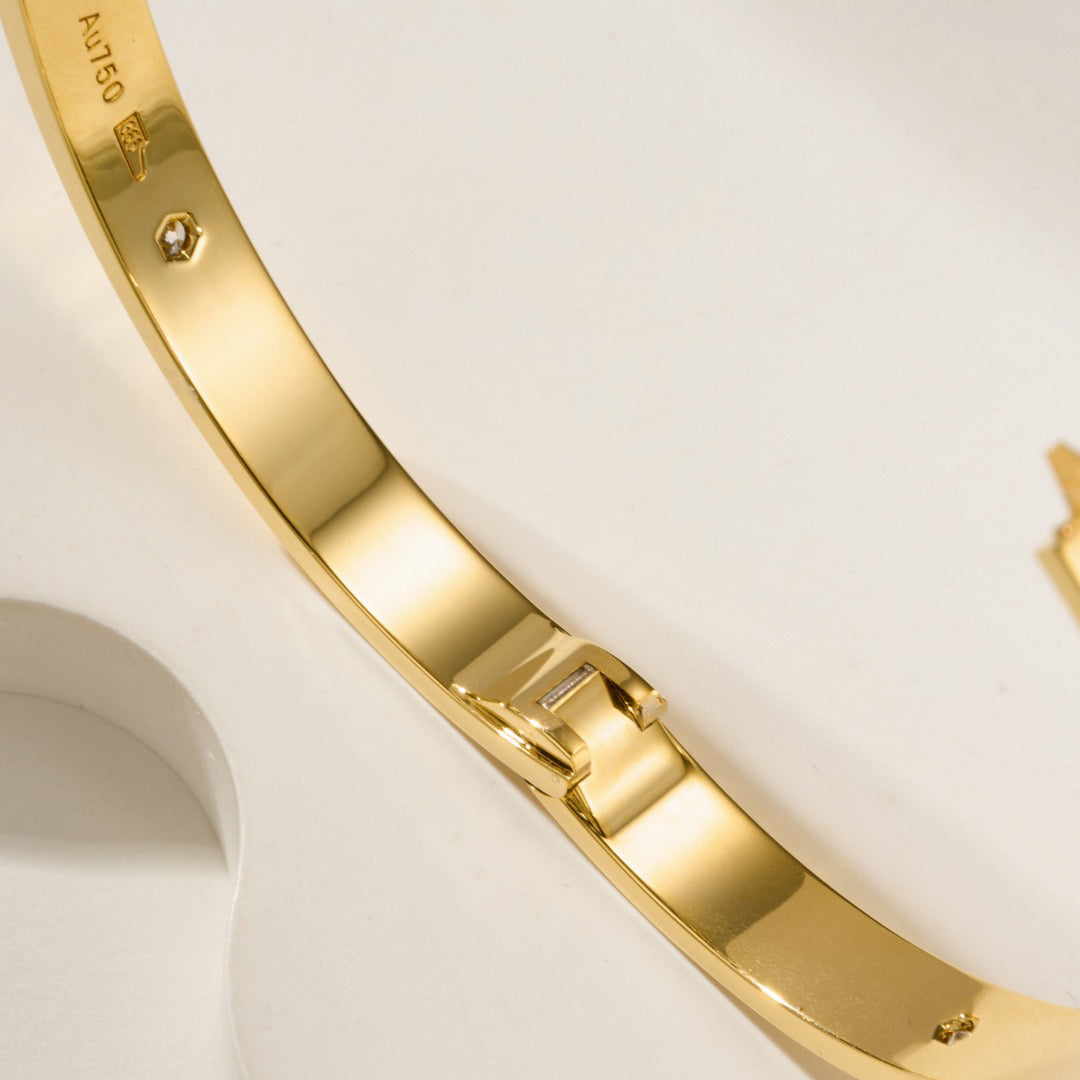 [Noble Aura jewelry]LOVE BRACELET 6.1MM 4 DIAMONDS