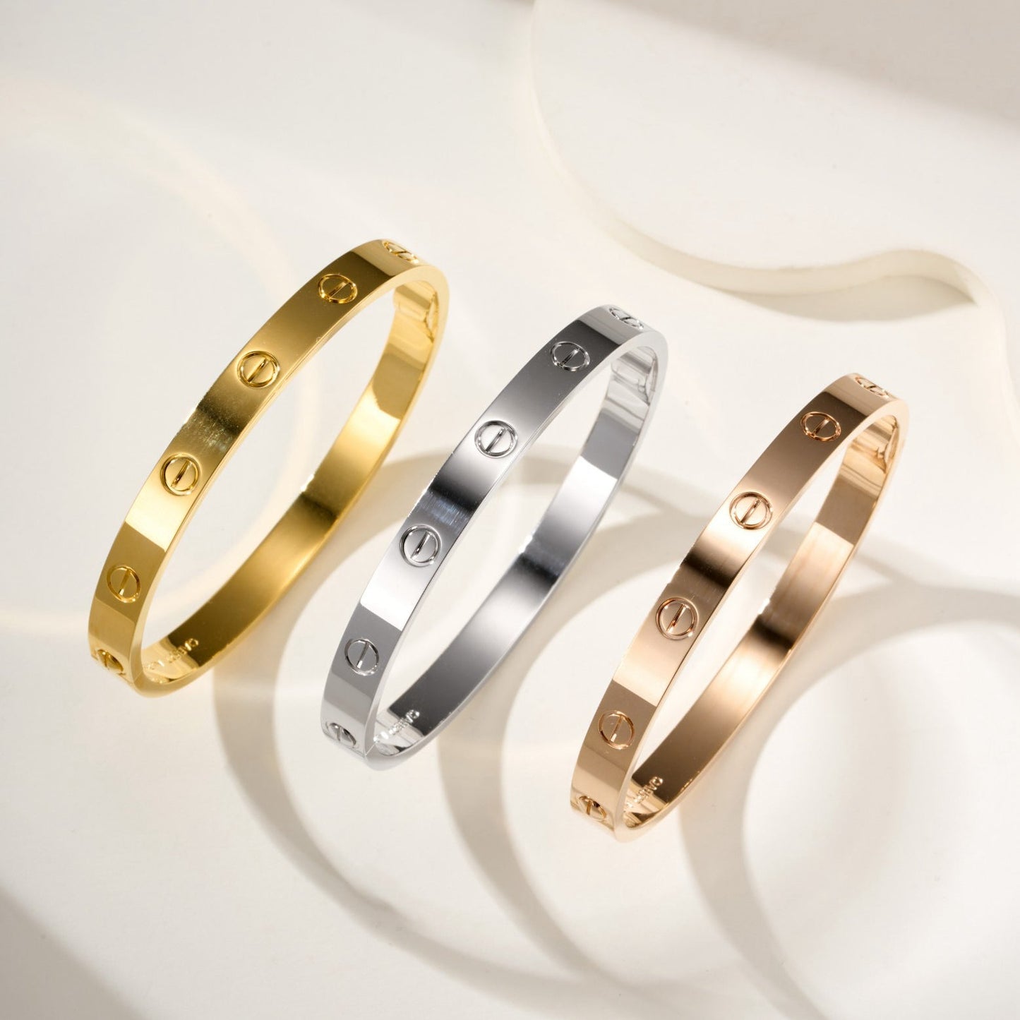 [Noble Aura jewelry]LOVE BRACELET 6.1MM NO DIAMONDS