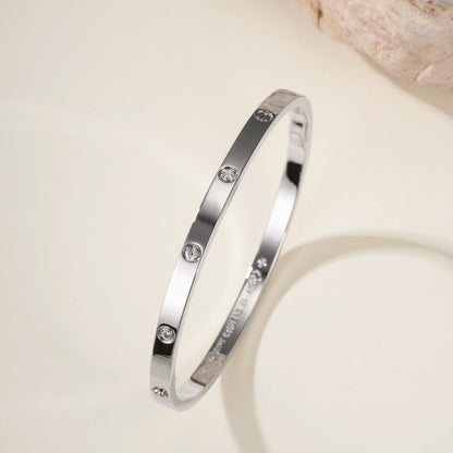 [Noble Aura jewelry]LOVE BRACELET 3.65MM 6 DIAMONDS