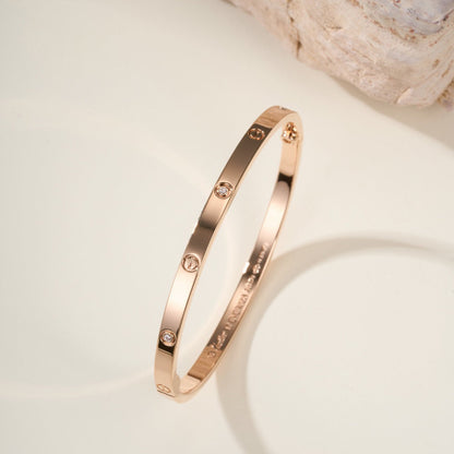 [Noble Aura jewelry]LOVE BRACELET 3.65MM 6 DIAMONDS
