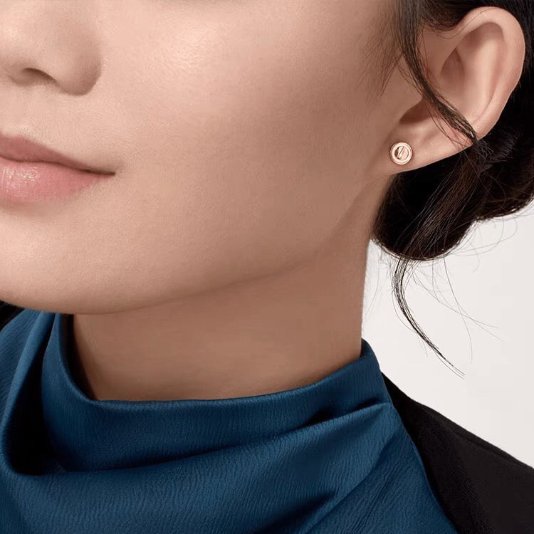 [Noble Aura jewelry]LOVE EARRINGS 7.2MM