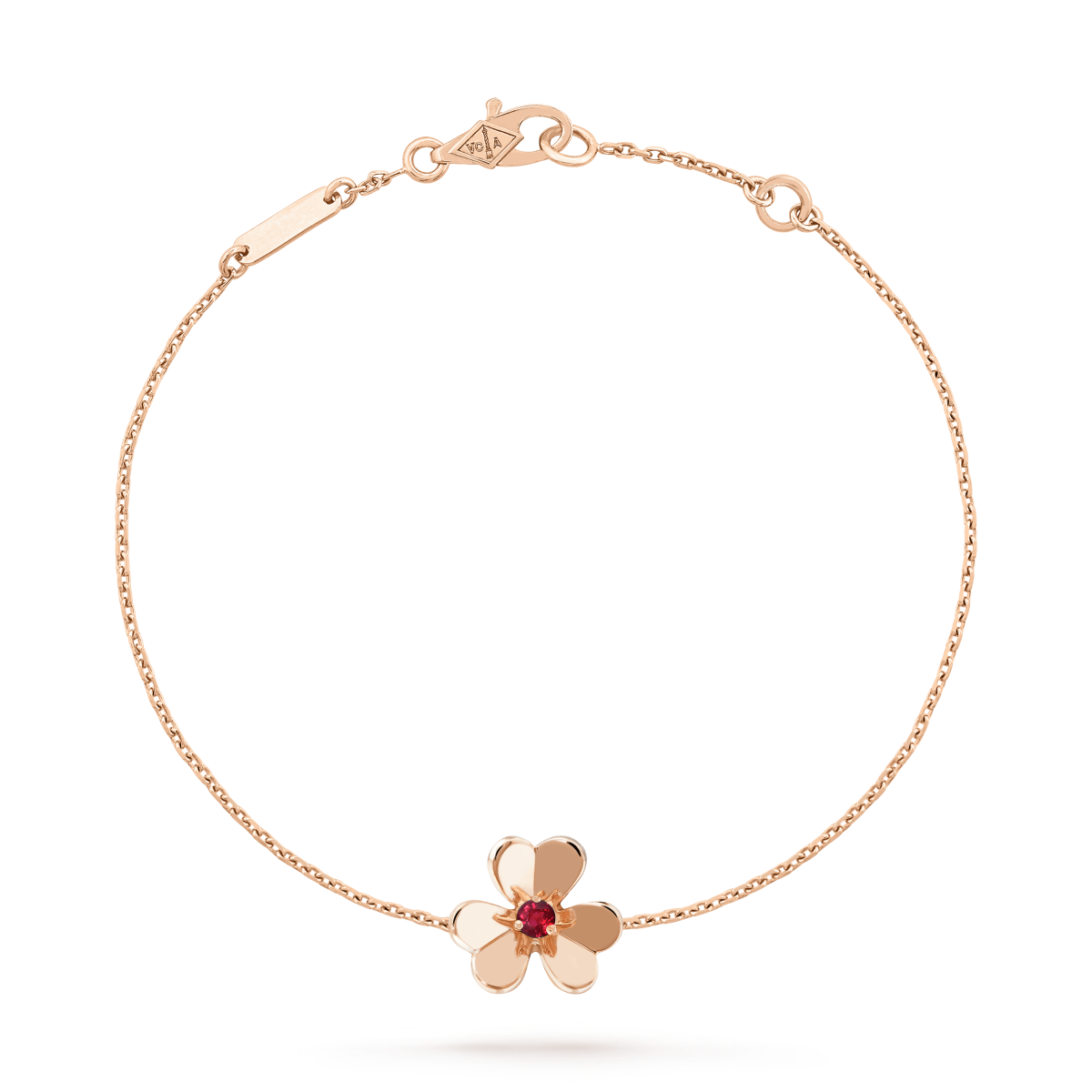 [Noble Aura jewelry]FRIVOLE GOLD FLOWER PINK MALACHITE BRACELET