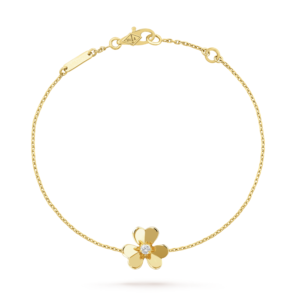 [Noble Aura jewelry]FRIVOLE GOLD FLOWER PINK MALACHITE BRACELET
