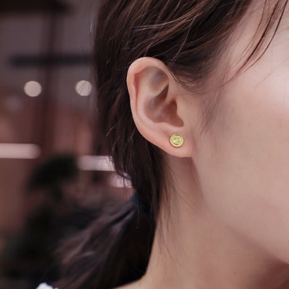 [Noble Aura jewelry]LOVE EARRINGS 7.2MM