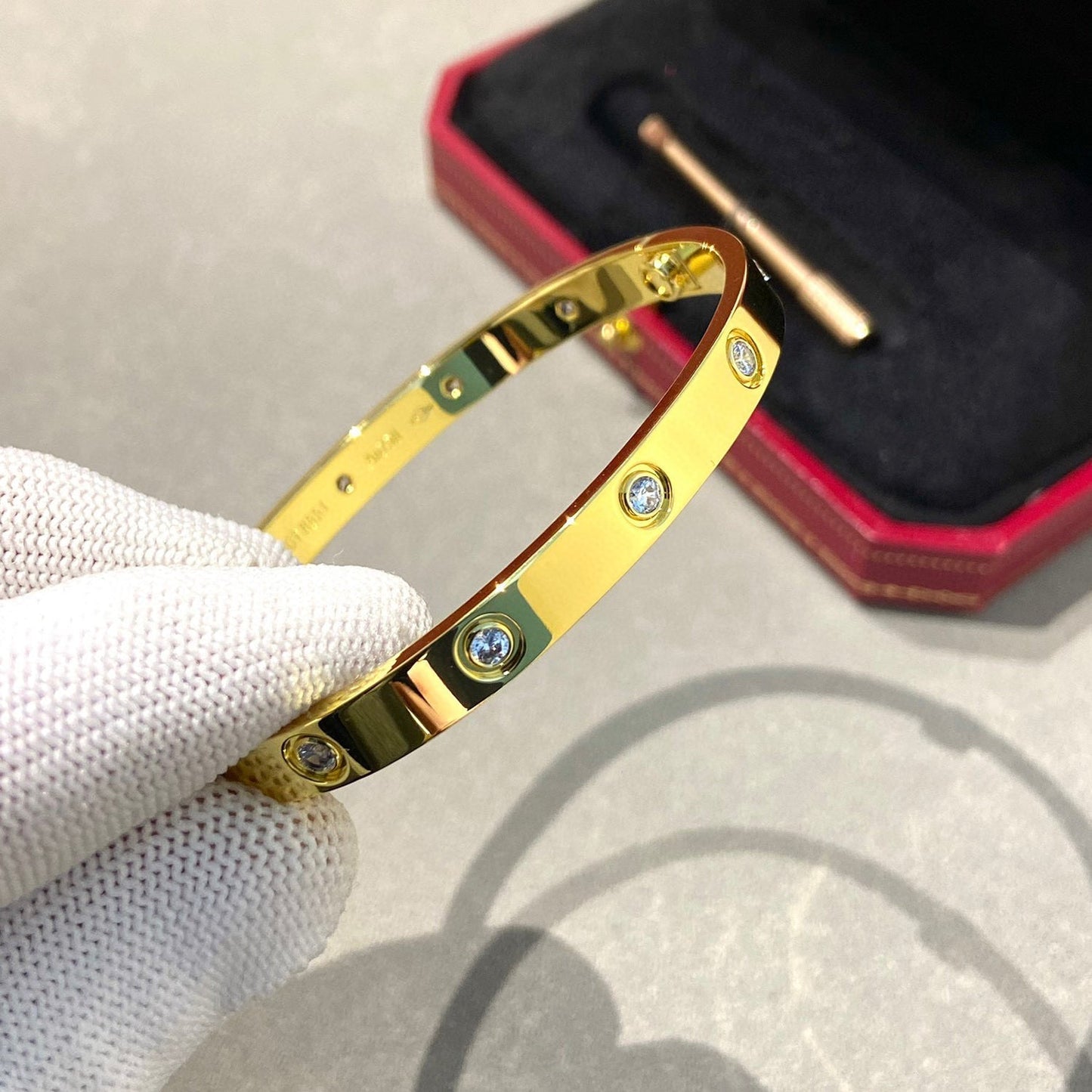 [Noble Aura jewelry]LOVE BRACELET 6.1MM 10 DIAMONDS