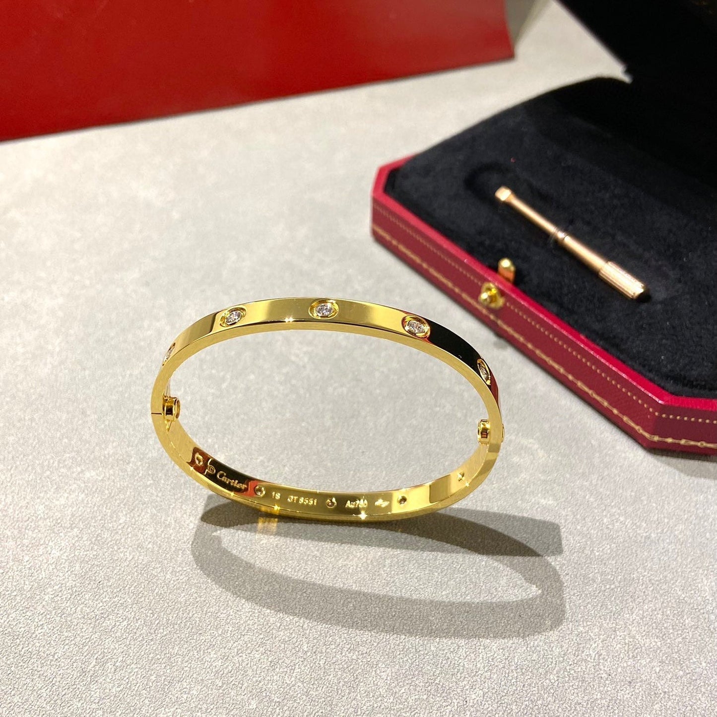 [Noble Aura jewelry]LOVE BRACELET 6.1MM 10 DIAMONDS