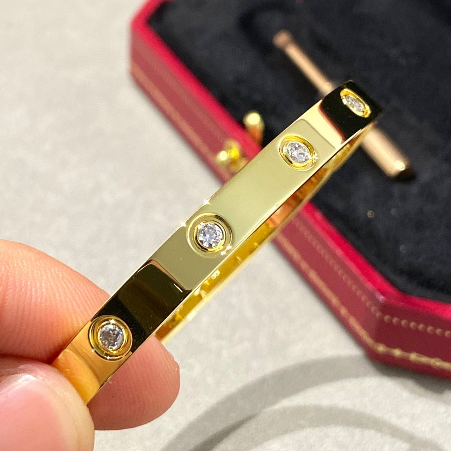 [Noble Aura jewelry]LOVE BRACELET 6.1MM 10 DIAMONDS