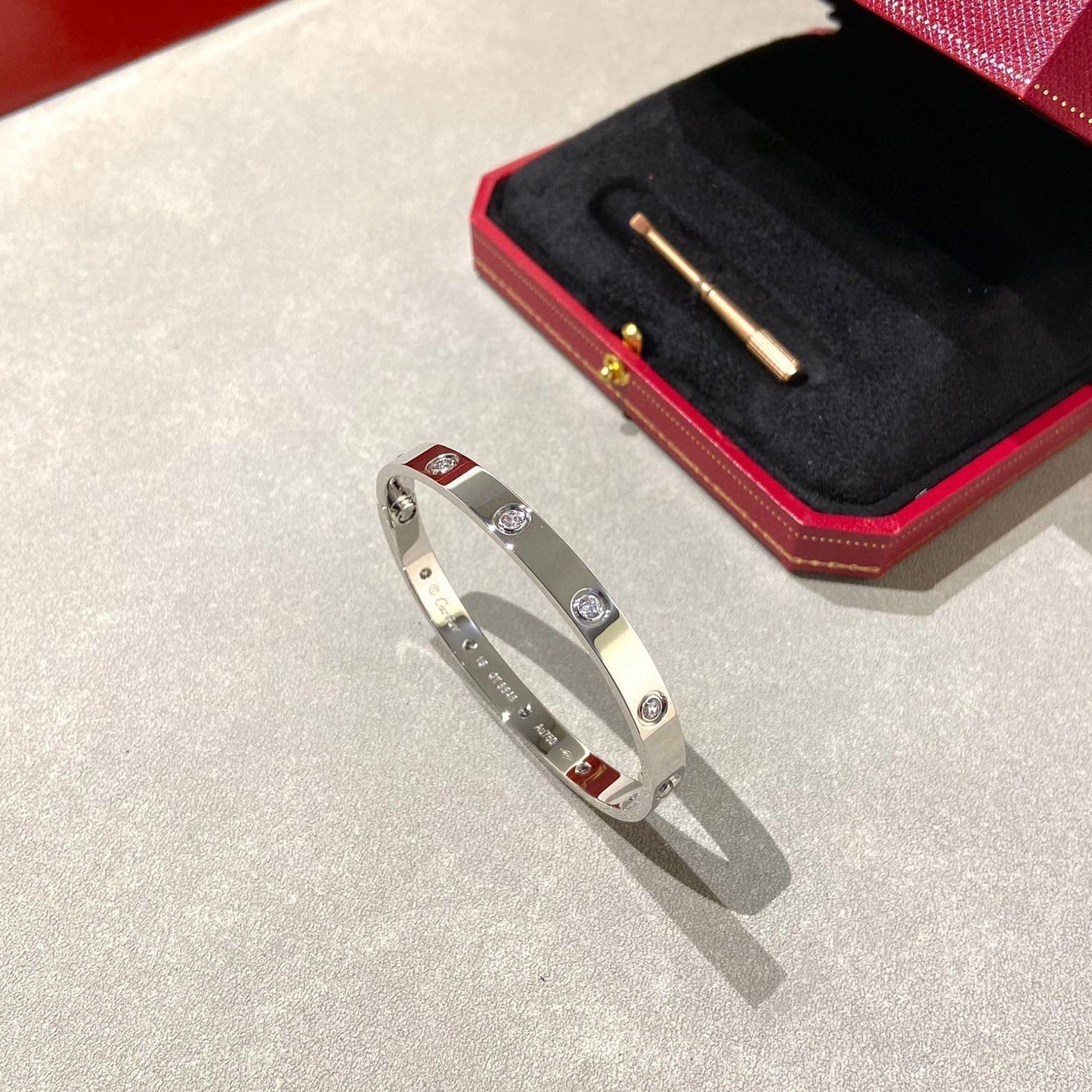 [Noble Aura jewelry]LOVE BRACELET 6.1MM 10 DIAMONDS