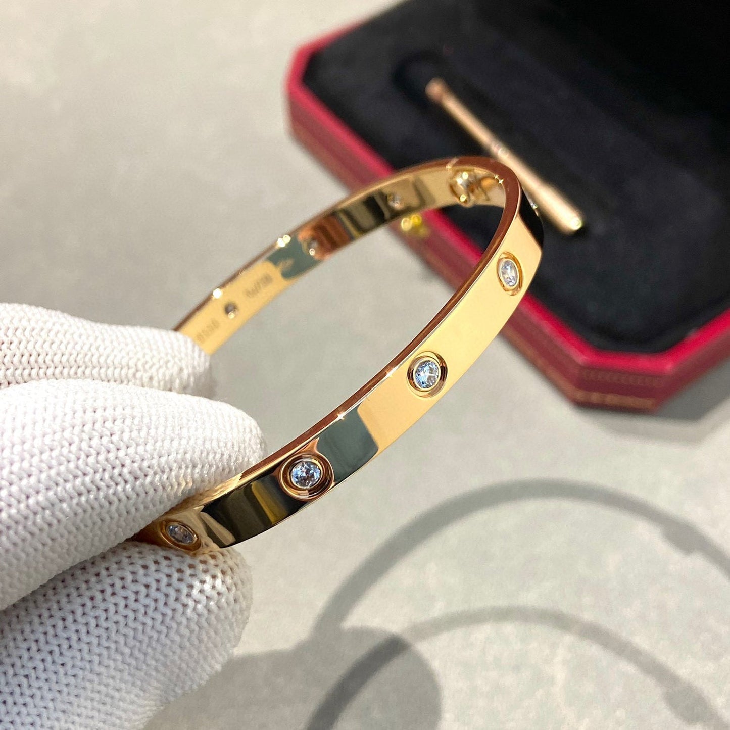 [Noble Aura jewelry]LOVE BRACELET 6.1MM 10 DIAMONDS