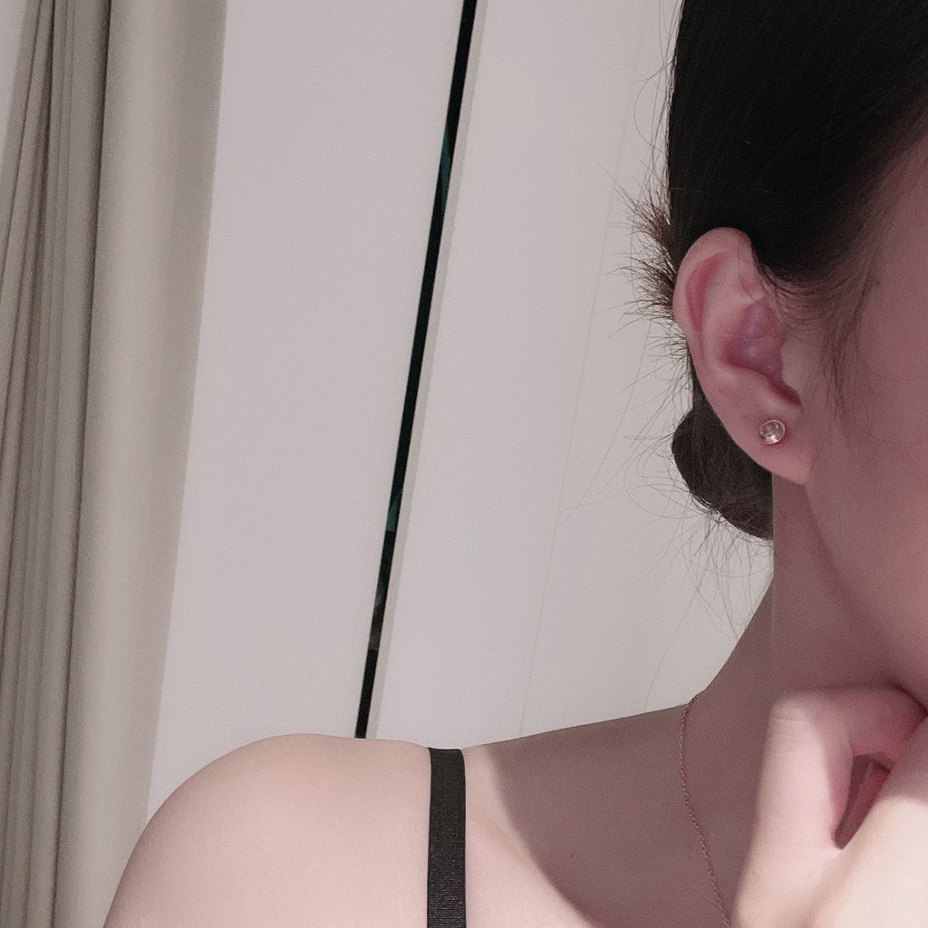 [Noble Aura jewelry]DAMOUR PING DIAMOND EARRINGS