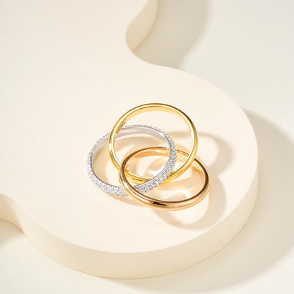 [Noble Aura jewelry]TRINITY 2.5MM RING COLLECTION